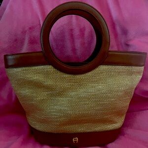 Aigner Rafia handbag